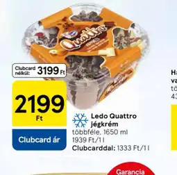 Tesco Ledo Quattro jégkrém ajánlat
