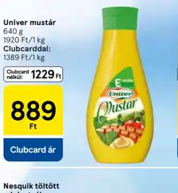 Tesco Univer mustár ajánlat