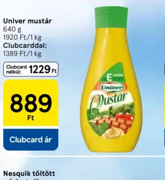 Tesco Univer mustár ajánlat