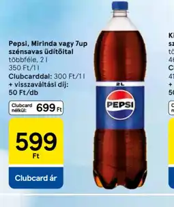 Tesco Pepsi, Mirinda vagy 7up szénsavas üdítőital ajánlat