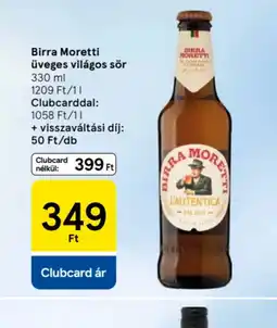 Tesco Birra Moretti ajánlat