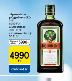 Tesco Jägermeister gygynövénylikőr ajánlat