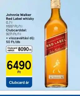 Tesco Johnnie Walker Red Label whisky ajánlat
