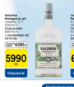 Tesco Kalumba Madagascar gin ajánlat