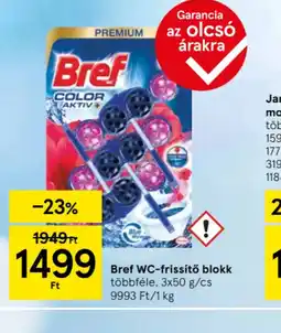 Tesco Bref WC-frissítő blokk ajánlat