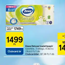 Tesco Zewa Deluxe Toalettpapír ajánlat
