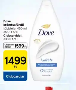 Tesco Dove krémtusfürdő ajánlat