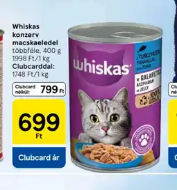 Tesco Whiskas konzerv macskaeledel ajánlat