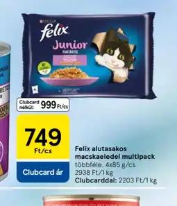 Tesco Felix alutasakos macskaeledel multipack ajánlat