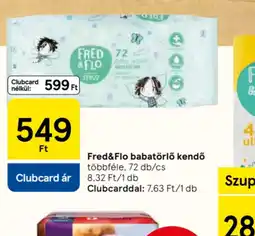Tesco Fred 44 con ultra dryFlo babatörlő kendő ajánlat