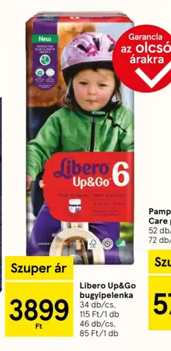 Tesco Libero Up&Go bugyipelenka ajánlat