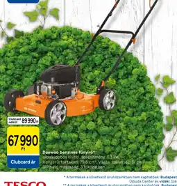 Tesco Daewoo benzines fűnyír ajánlat