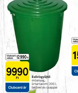 Tesco Esővízgyűjtő műanyag ajánlat