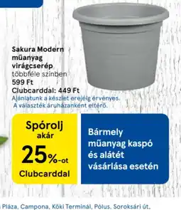 Tesco Sakura Modern műanyag virágcserép ajánlat