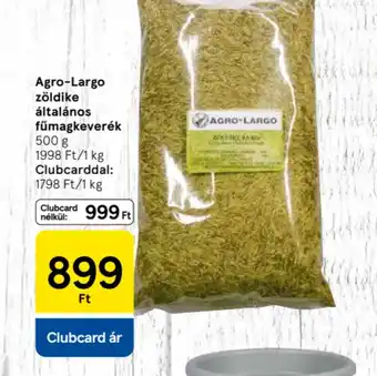 Tesco Agro-Largo zöldike általános fűmagkeverék ajánlat