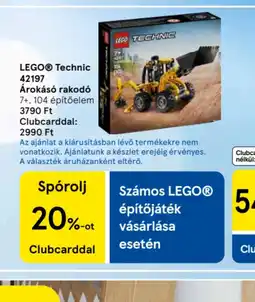 Tesco LEGO Technic 42197 Árokás rakod ajánlat