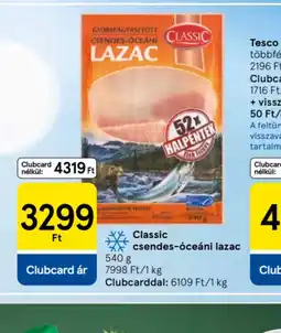 Tesco Classic csendes-ceáni lazac ajánlat