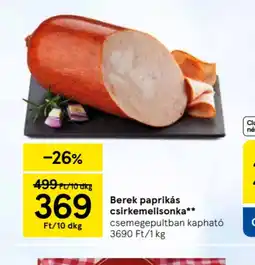 Tesco Berek paprikás csirkemellsonka ajánlat