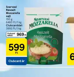Tesco Szarvasi Reszelt Mozzarella sajt ajánlat