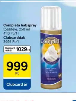 Tesco Completa habspray ajánlat