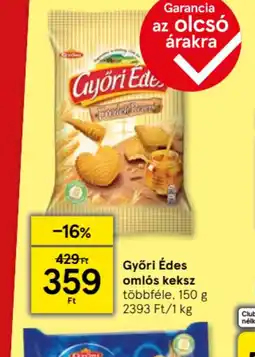 Tesco Győri Édes omls keksz ajánlat