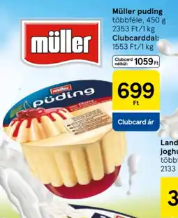 Tesco Müller puding ajánlat