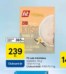 Tesco Fit zab krémkása ajánlat