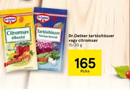 Tesco Dr. Oetker tartsítszer vagy citromsav ajánlat