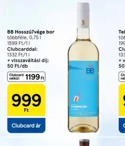 Tesco BB Hosszú7vége bor ajánlat