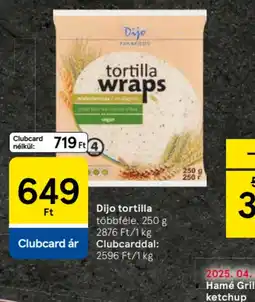 Tesco Dijo tortilla ajánlat