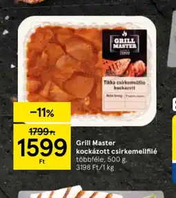 Tesco Grill Master kockázott csirkemellfilé ajánlat