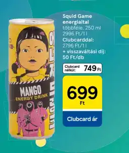 Tesco Squid Game energiaital ajánlat