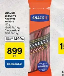 Tesco Snack!t Exclusive Kabanos kolbász ajánlat
