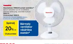 Tesco Hausmeister HM8203 asztali ventilátor ajánlat
