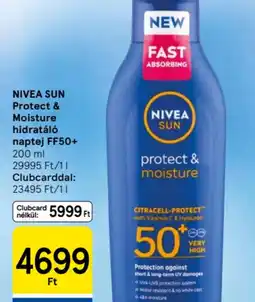 Tesco Nivea Sun Protect protect & moisture Moisture hidratál naptej FF50+ ajánlat
