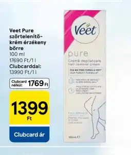 Tesco Veet Pure szőrtelenítő krém ajánlat