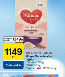 Milupa Finom falatok tejpép