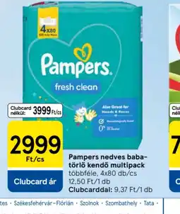 Tesco Pampers nedves baba-törlő kendő multipack ajánlat