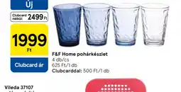 Tesco F&F Home pohárkészlet ajánlat