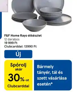 Tesco F&F Home Rayo étkészlet ajánlat