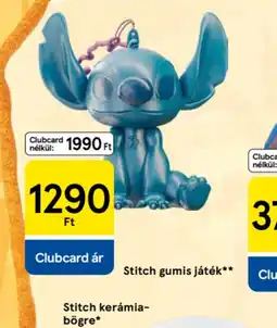 Tesco Stitch gumis játék ajánlat