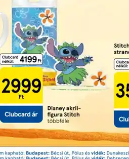 Tesco Disney akril figura Stitch ajánlat