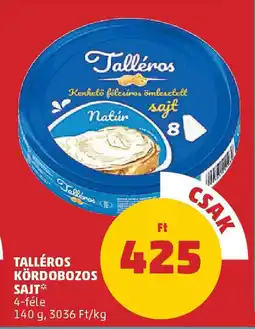PENNY Talléros kördobozos sajt ajánlat