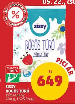 PENNY Sissy rögös túró ajánlat