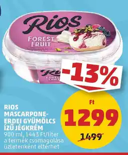 PENNY Rios mascarpone- erdei i gyümölcs ízű jégkrém ajánlat