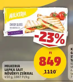 PENNY Milkeria lapka sajt növényi zsírral ajánlat