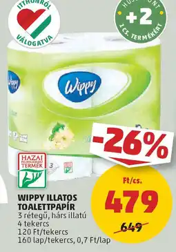 PENNY Wippy illatos toalettpapír ajánlat