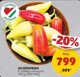 PENNY Lecsópaprika ajánlat