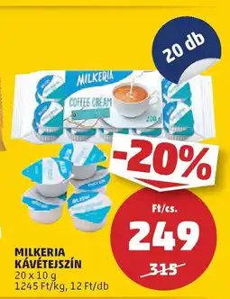 PENNY Milkeria kávétejszín ajánlat