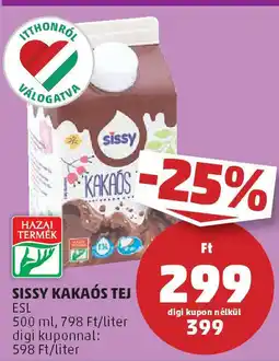 PENNY Sissy kakaós tej ajánlat
